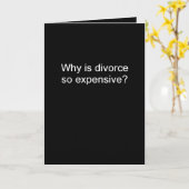 Why is Divorce Expensive Kaart (Gele Bloem)