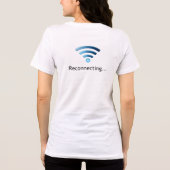 Why Is My WiFi So Slow?! – Funny Buffering Cartoon Tri-Blend Shirt (Achterkant)