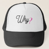 WHY? Minimalist Trendy Statement Cap – Trucker Hat Trucker Pet (Voorkant)