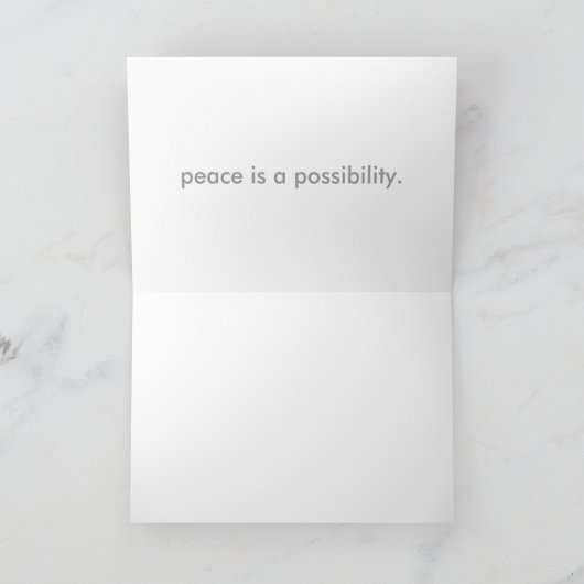 why not peace - u.n. language card kaart (Binnen)