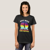 Why Walk When You Can Cartwheel Funny Quote Gymnas T-shirt (Voorkant volledig)