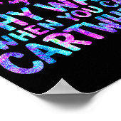 Why Walk When You Can Cartwheel Gymnastics Gymnast Poster (Hoek)