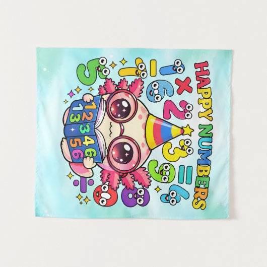 Why Was 6 Afraid of 7 Funny Math Design Wandkleed (Voorkant (horizontaal))