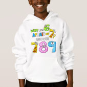 Why Was 6 Afraid of 7 Funny Math Hoodie (Voorkant)