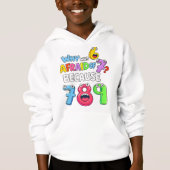 Why Was 6 Afraid of 7 Funny Math Hoodie (Voorkant)