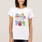 Why Was 6 Afraid of 7 Funny Math T Shirt (Voorkant)