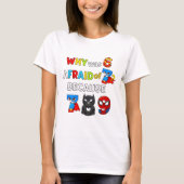 Why Was 6 Afraid of 7 Funny Maths T Shirt (Voorkant)