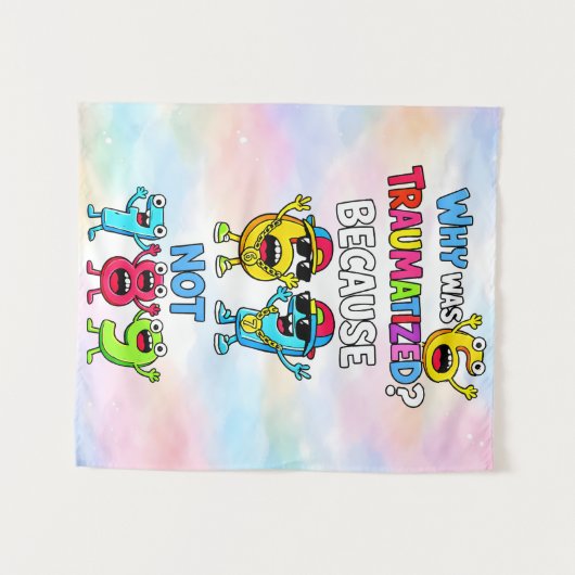 Why Was 6 Traumatized Funny Math Design Wandkleed (Voorkant (horizontaal))