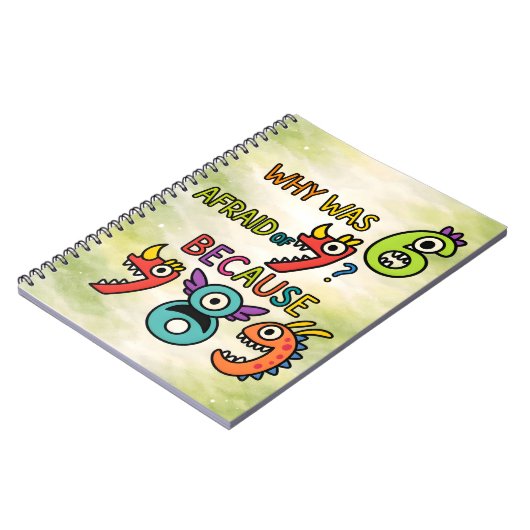 Why Was 7 Afraid Funny Math Notebook for Kids Notitieboek (Linkerzijde)