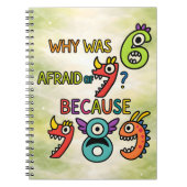 Why Was 7 Afraid Funny Math Notebook for Kids Notitieboek (Voorkant)