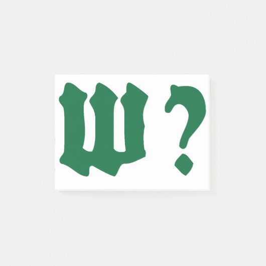 why where when who post-it® notes (Voorkant)