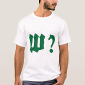 why where when who t-shirt (Voorkant)