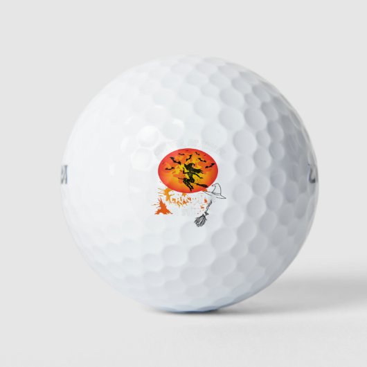 Why Yes Actually I Can Drive A Stick Funny Hallowe Golfballen (Voorkant)