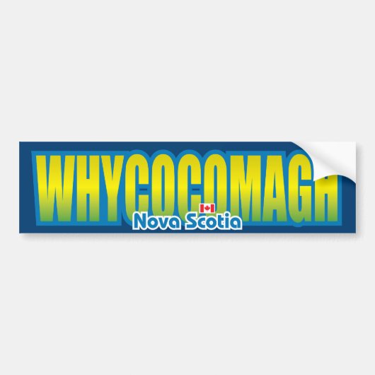 Whycocomagh Bumper Bumpersticker (Voorkant)