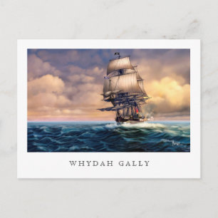 Whydah Gally Historic Ship Painting Briefkaarten