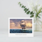 Whydah Gally Historic Ship Painting Briefkaarten (Staand voorkant)