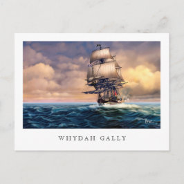 Whydah Gally Historic Ship Painting Briefkaarten