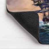 Whydah Gally Historic Ship Painting Gift Muismatte Muismat (Hoek)