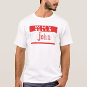 whyhellojohn comedy sketch t-shirt (Voorkant)