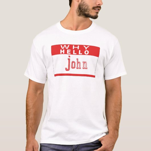 whyhellojohn comedy sketch t-shirt (Voorkant)