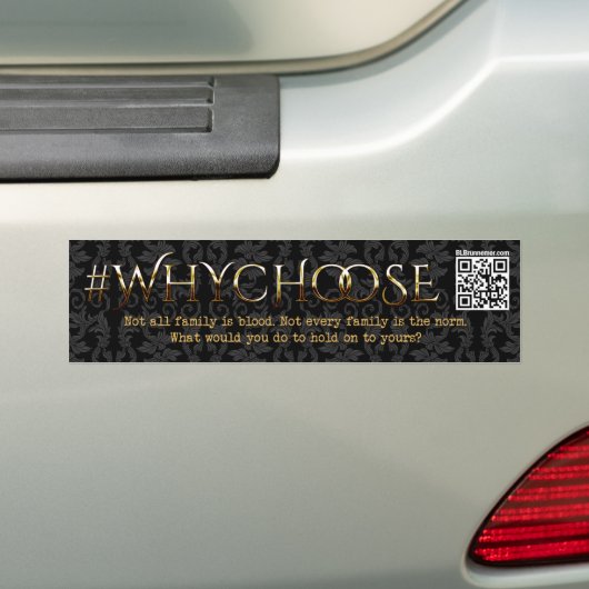#WhyKies Victoriaans Floral Bumpersticker (Op auto)