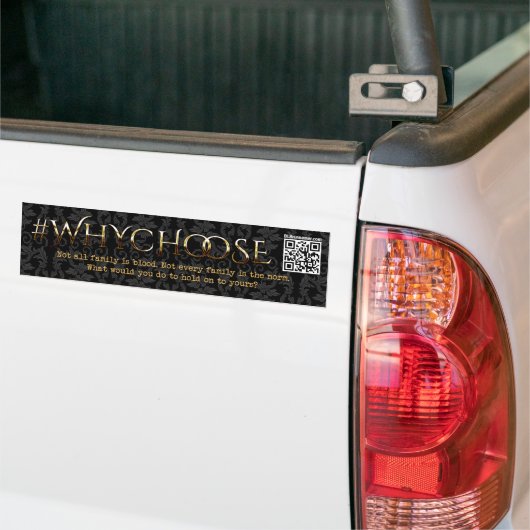 #WhyKies Victoriaans Floral Bumpersticker (Op Truck)