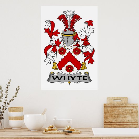 Whyte Family Crest Poster (Keuken)