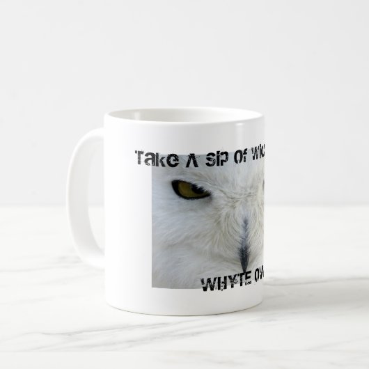 Whyte Owl Coffee Mok (Voorkant links)