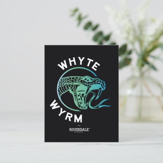 Whyte Wyrm Logo Briefkaart (Staand voorkant)