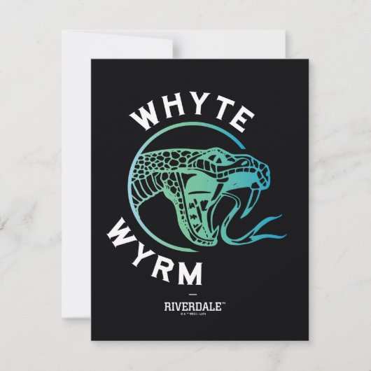 Whyte Wyrm Logo Notitiekaartje (Voorkant)