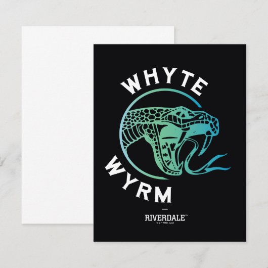 Whyte Wyrm Logo Notitiekaartje (Voorkant / Achterkant)