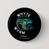 Whyte Wyrm Logo Ronde Button 5,7 Cm (Voorkant)
