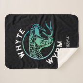 Whyte Wyrm Logo Sherpa Deken (Voorkant (horizontaal))