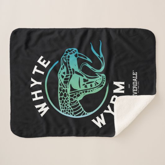 Whyte Wyrm Logo Sherpa Deken (Voorkant (horizontaal))