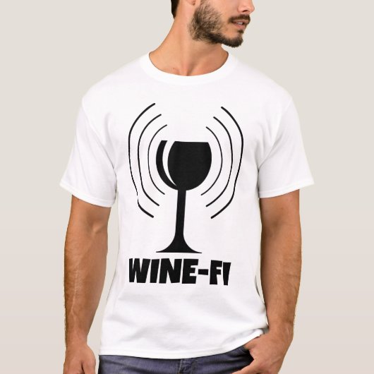 Wi-Fi-Humor WiFi-golven T-shirt (Voorkant)