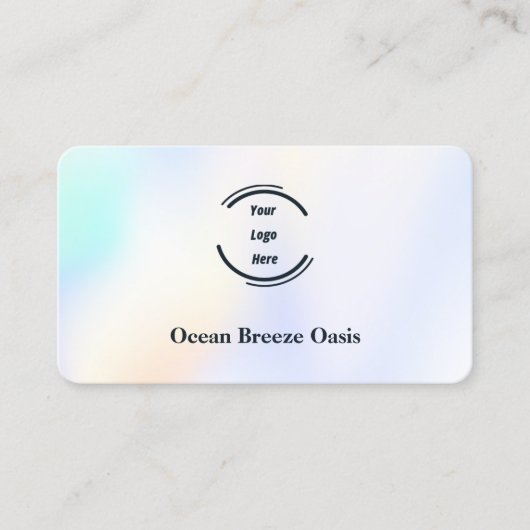 Wi-Fi Internet Guest Password Aangepaste Logo Visitekaartje (Voorkant)