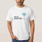 wi-fi martini t-shirt (Voorkant)