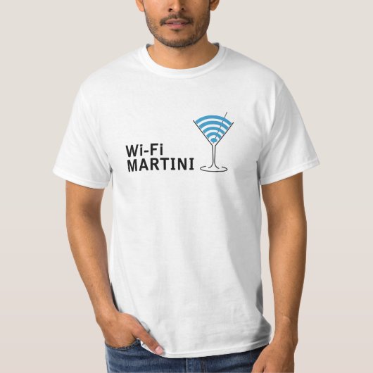 wi-fi martini t-shirt (Voorkant)