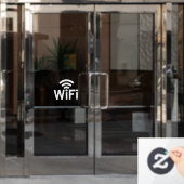 Wi-fi-netwerk Raamsticker (Kantoordeur)