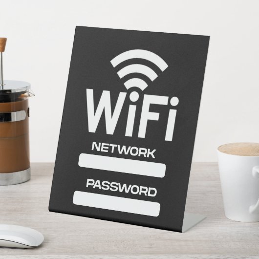 Wi-Fi-netwerk Reclamebord Met Voetstuk (Insitu)