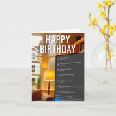 Wi-Fi netwerken Verjaardag Groeten Kaart (Gele Bloem)