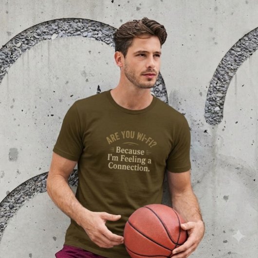 Wi-Fi? Omdat ik een Verbinding Voel. T-Shirt 2