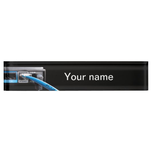 Wi-Fi-router Naambordje (Voorkant)