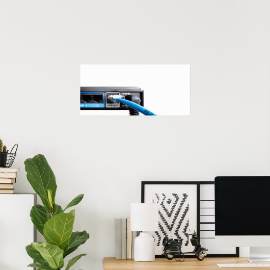 Wi-Fi-router Poster (Thuiskantoor)