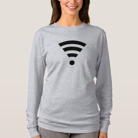 Wi-Fi-shirt - kies stijl en kleur T-shirt (Voorkant)