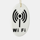 Wi-Fi-symbool Keramisch Ornament (Rechts)