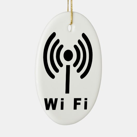 Wi-Fi-symbool Keramisch Ornament (Rechts)