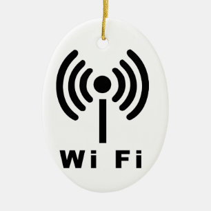 Wi-Fi-symbool Keramisch Ornament