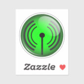 Wi-Fi-symbool Sticker (Vel)