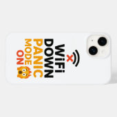 Wi-Fi uit, paniekmodus op Funny Tech Case-Mate iPhone Case (Achterkant (horizontaal))